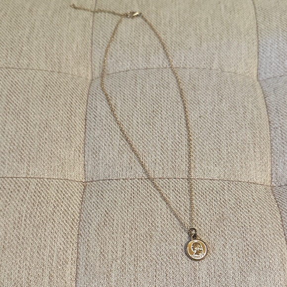 Hand Crafted Gold Liberty Pendant Necklace - Picture 3 of 4